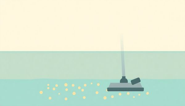 Minimalist Pool Sand Removal Illustration