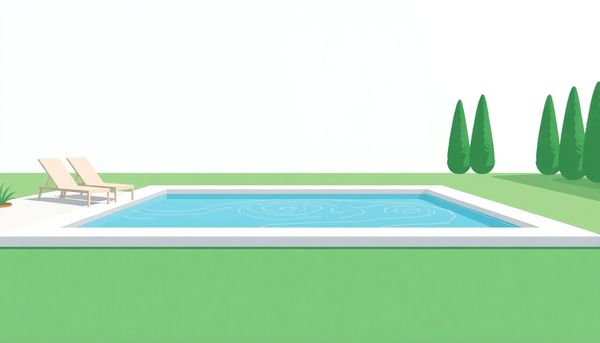 Minimalist Pool Scene With Sun Loungers