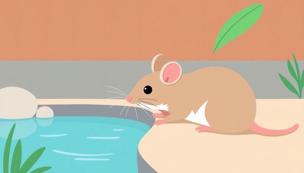 Mice Damaging Pool Heater Illustration