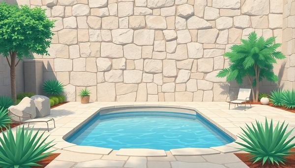 Crushed Limestone Around Swimming Pool