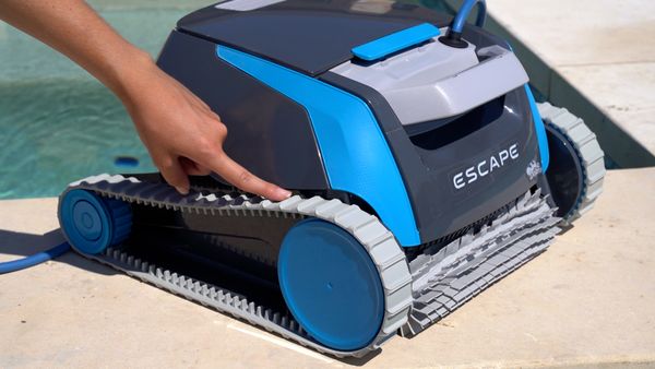 Dolphin Escape side view showing HyperGrip tracks and MaxBin