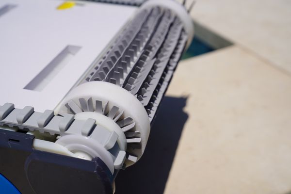 Close-up of the Dolphin Premier scrubbing brush