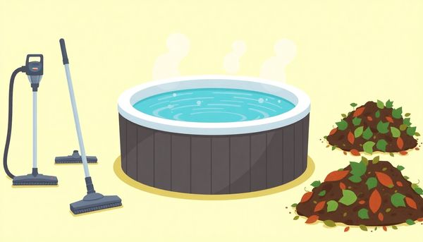 Hot Tub Vacuum Cleaning Illustration