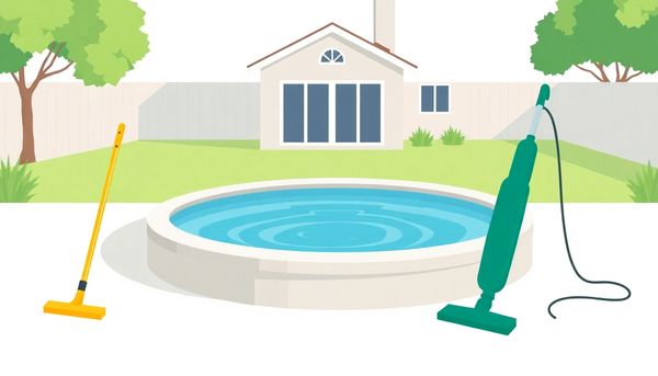 Hot Tub Cleaning Vacuum Illustration