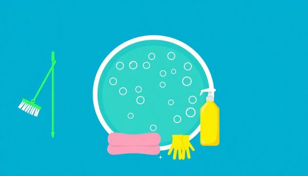 Hot Tub Cleaning Tools Illustration