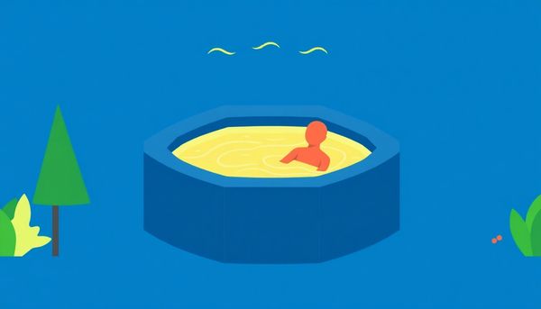 Geometric Hot Tub Bromine Illustration