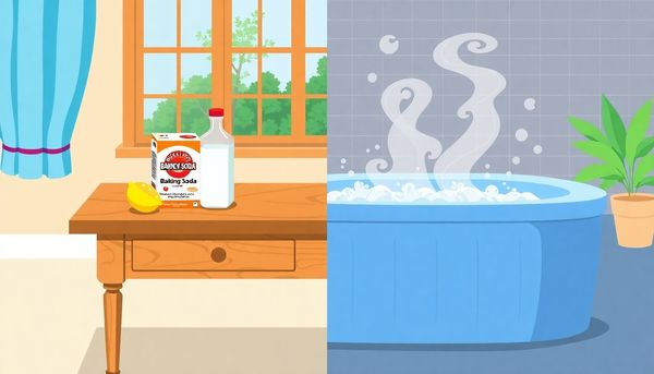 Kitchen and Hot Tub Essentials Illustration