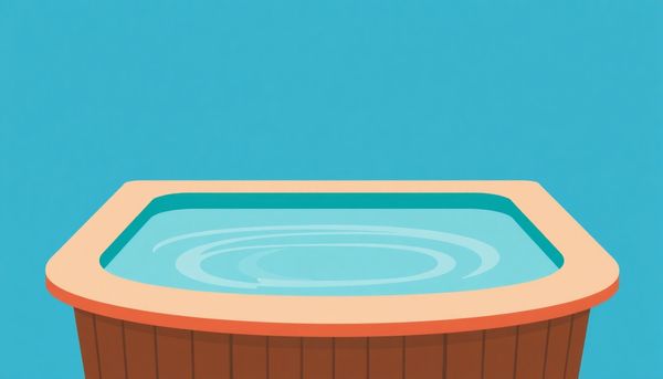 Hot Tub With Water Droplet And Calcium Icon