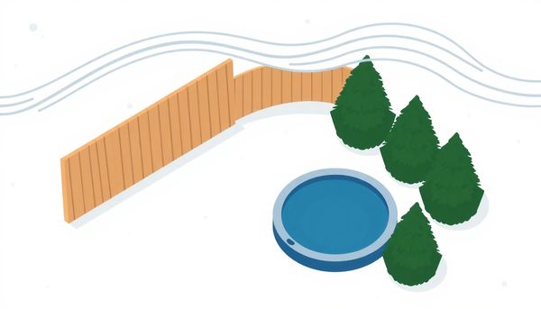 Bird's-Eye View of Protected Hot Tub