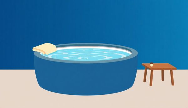 Relaxing Hot Tub Scene Illustration