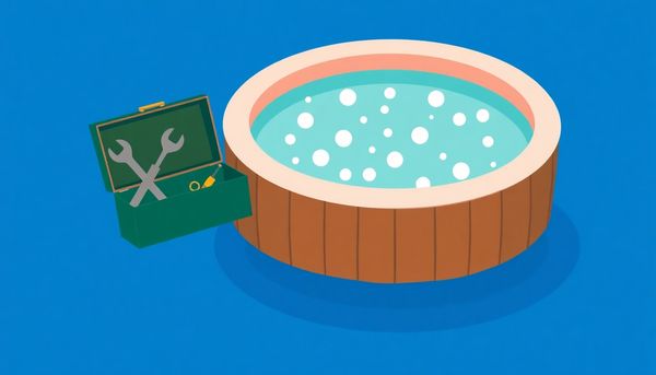 Hot Tub Repair Process Illustration