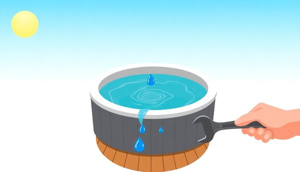 Leaking Hot Tub Repair Illustration