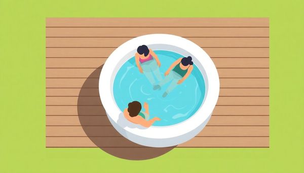 Bird's Eye View of Hot Tub Gathering