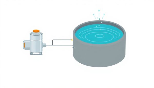 Hot Tub With Efficient Pump Illustration