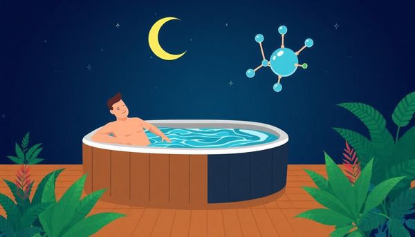 Relaxing in Hot Tub with Bromine