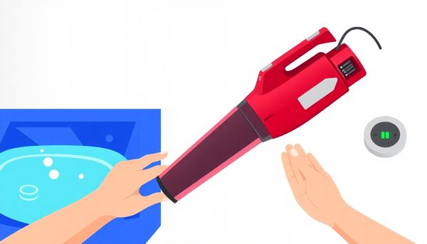 Modern Cordless Hot Tub Vacuum Illustration