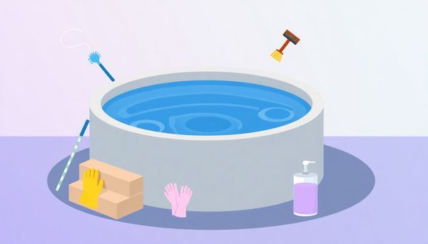 Hot Tub Maintenance Tools Illustration