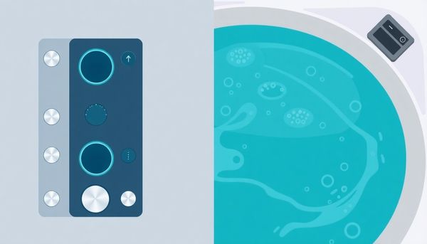 Modern Hot Tub Control Panel Illustration