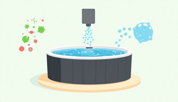 Hot Tub Ozonator Purifying Water Illustration