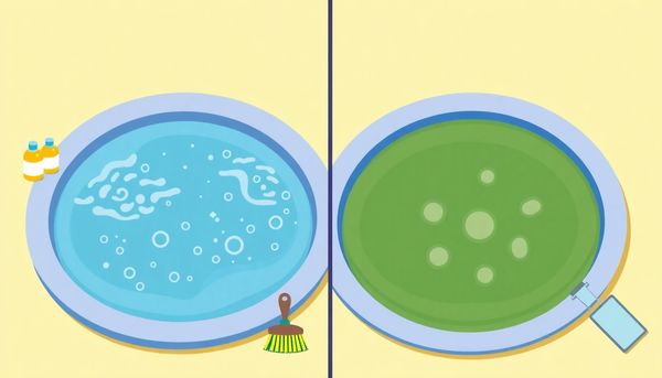 Clean And Neglected Hot Tub Illustration