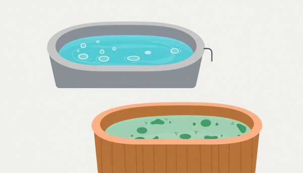 Clean And Scaled Hot Tub Illustration