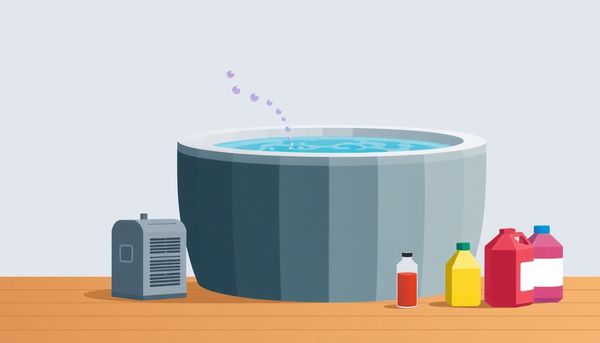 Flat Illustration Of Ozonator Cleaning Hot Tub