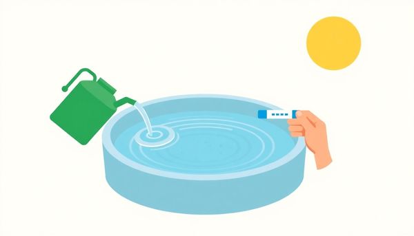 Hot Tub Maintenance Illustration In Flat Design