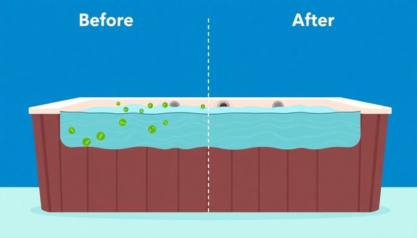 Before and After Hot Tub Cleaning