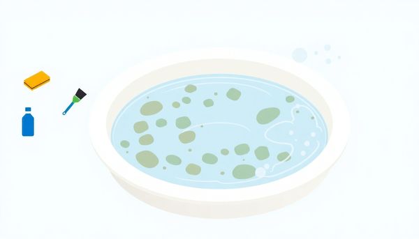 Hot Tub Cleaning Illustration Before and After