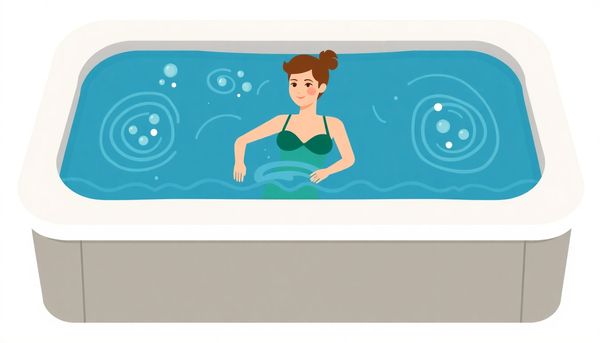 Relaxing Hot Tub and DIY Repair Illustration