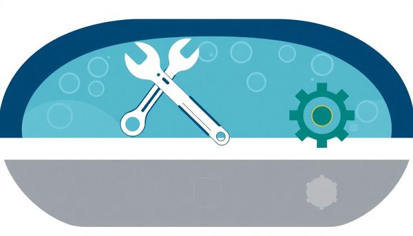 Minimalist Hot Tub Control Panel Illustration