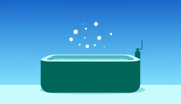 Minimalist Hot Tub with Bubbles Blower