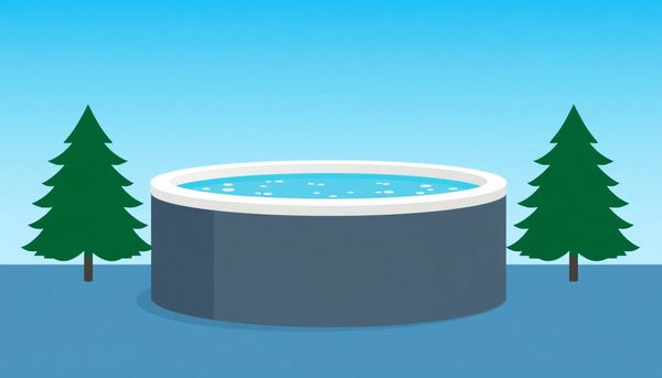 Tranquil Hot Tub With Bubbles Scene