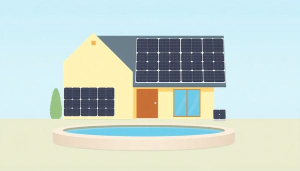 Split Scene Of Costly And Diy Solar Pools