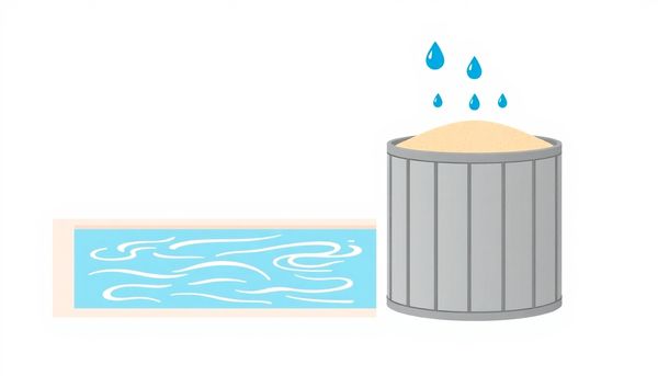 Pool Filter Backwashing Illustration