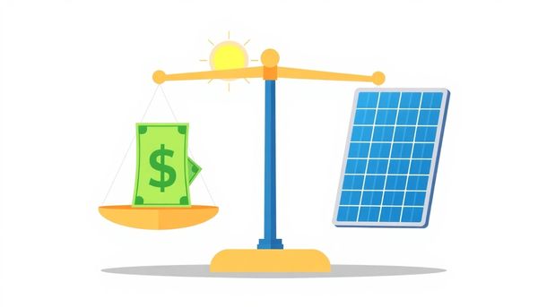 Balancing Cost And Performance Scale Illustration