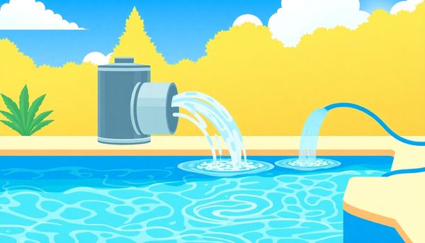 Pool Filter Backwashing Illustration