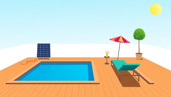 Solar-Powered Pool In Sunny Backyard