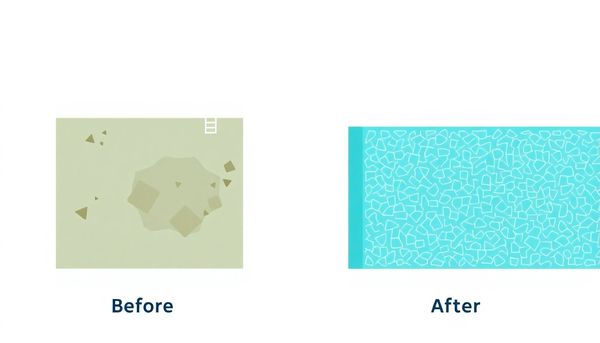 Before and After Pool Backwashing Illustration