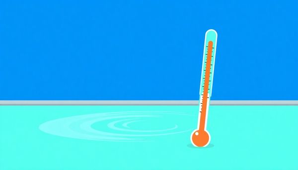 Pool Scene With Thermometer In Water