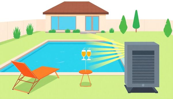 Backyard Pool With Energy-Efficient Heater