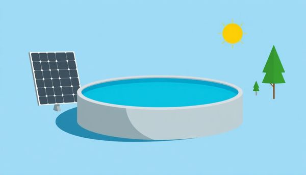 Above-Ground Pool With Solar Heater