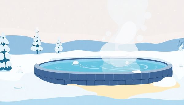 Eco-Friendly Pool Heater Illustration