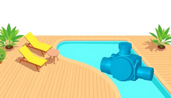 Outdoor Pool Cleaning Illustration