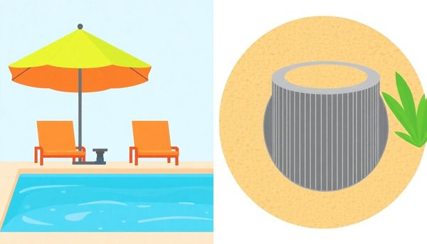 Split Illustration of Pool Maintenance