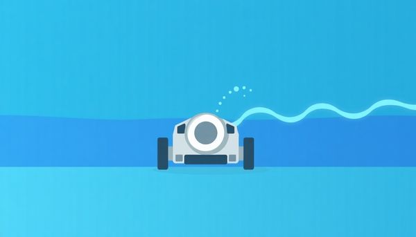 Flat Design Pool Cleaning Illustration