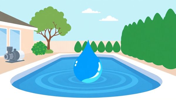 Deep Azure Droplet Serene Pool Scene