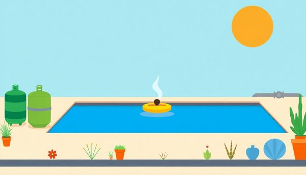 Sunny Day With Person Relaxing In Pool