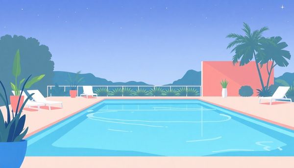 Minimalist Pool Management Illustration Design