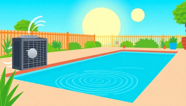 Optimized Pool Heat Pump Performance Illustration